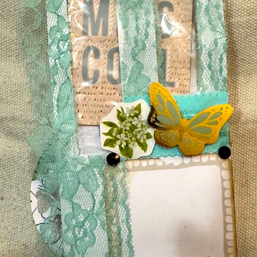 Two Mini Journals Pockets Loaded with Tags Mini Notebooks Blank Papers Ephemera - Picture 9 of 12
